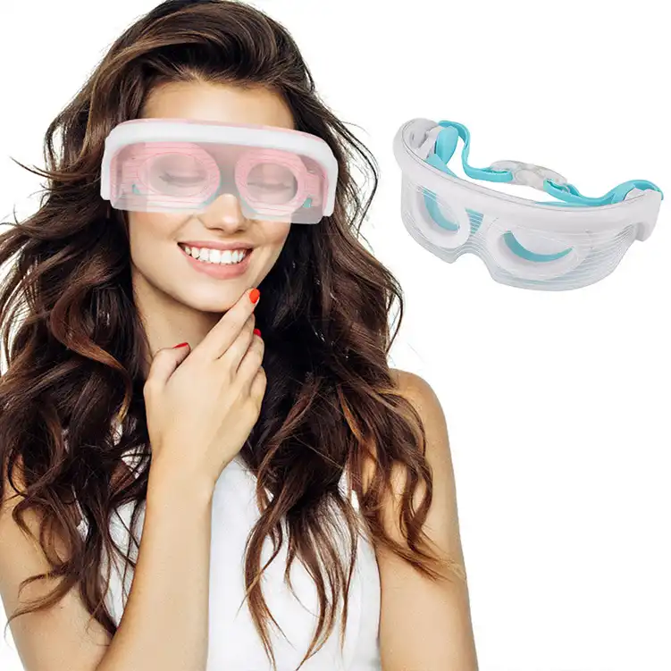 LED eye beauty device three color light beauty eye mask heating eye protection device