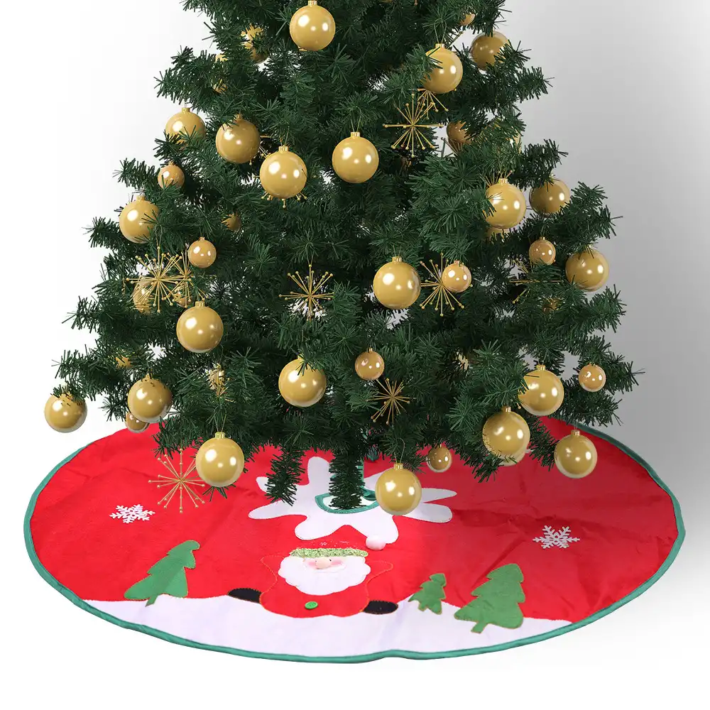 Christmas decoration tree skirt non-woven tree skirt Christmas tree base decoration scene layout