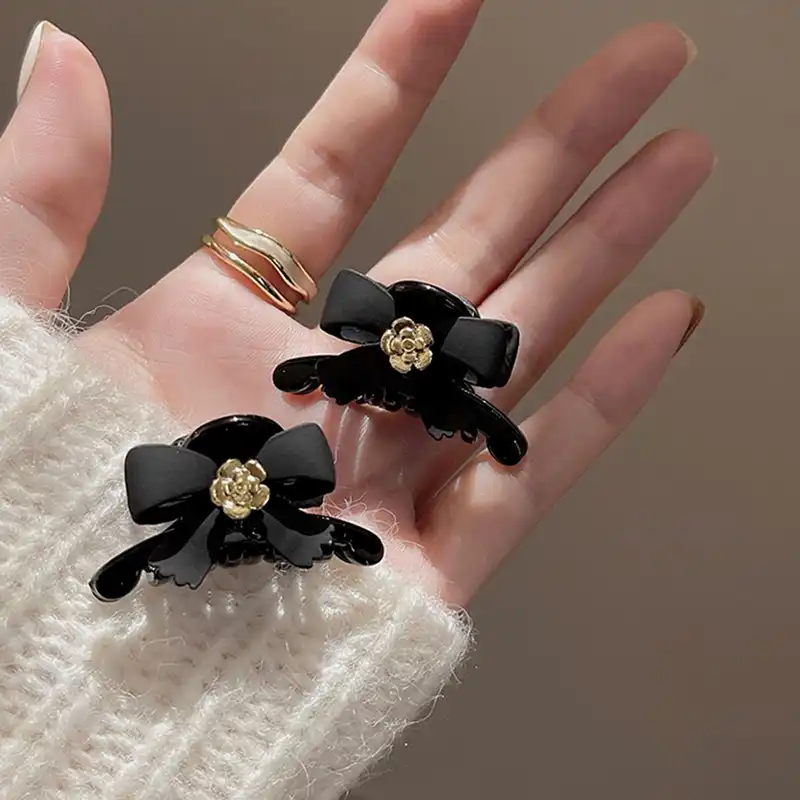 Delicate bowknot mini grab clip side bangs clip 2pcs/set