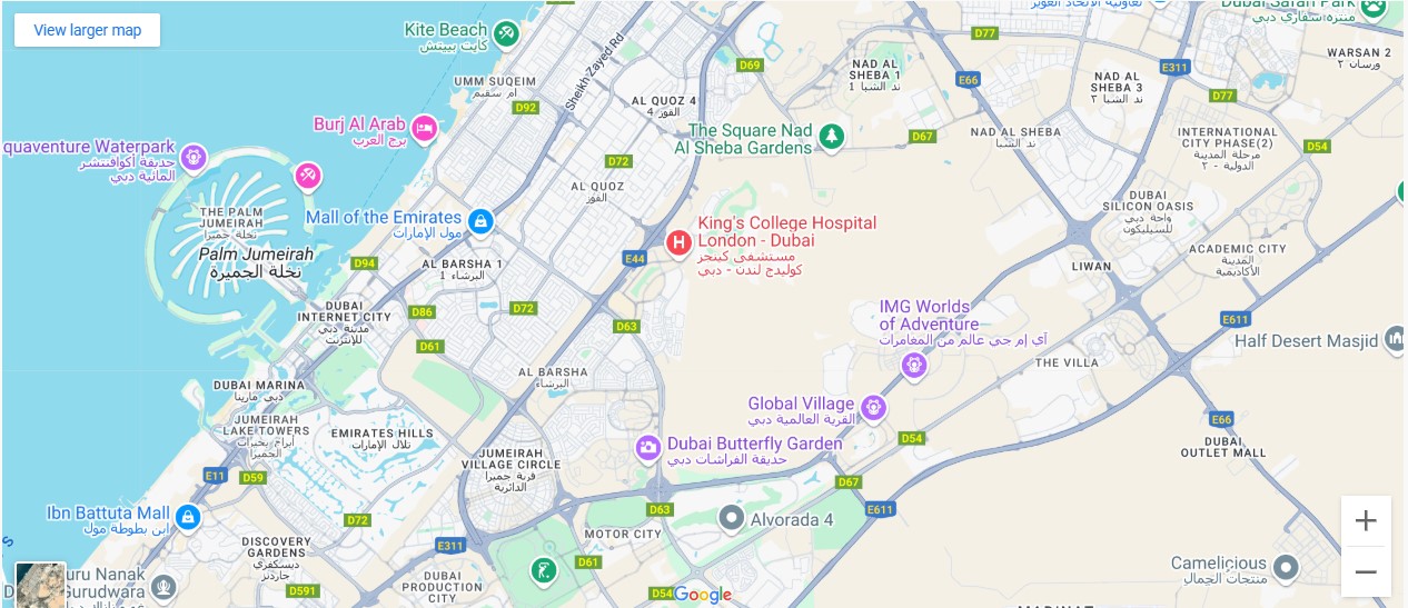 Ocean Tower Location Map