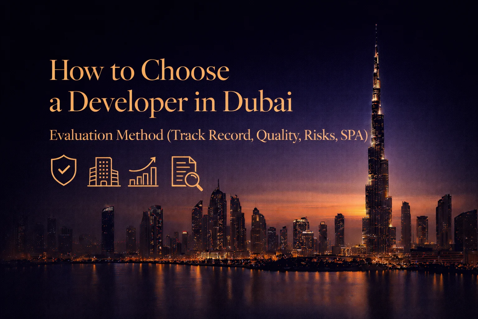 How to Choose the Right Developer in Dubai: Reputation, Delivery & Red-Flags to Watch