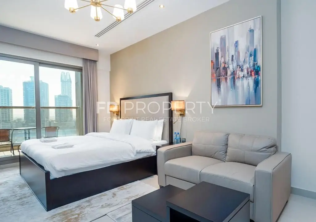 Fully Furnished Studio | Steps from Burj Khalifa | Great Investment