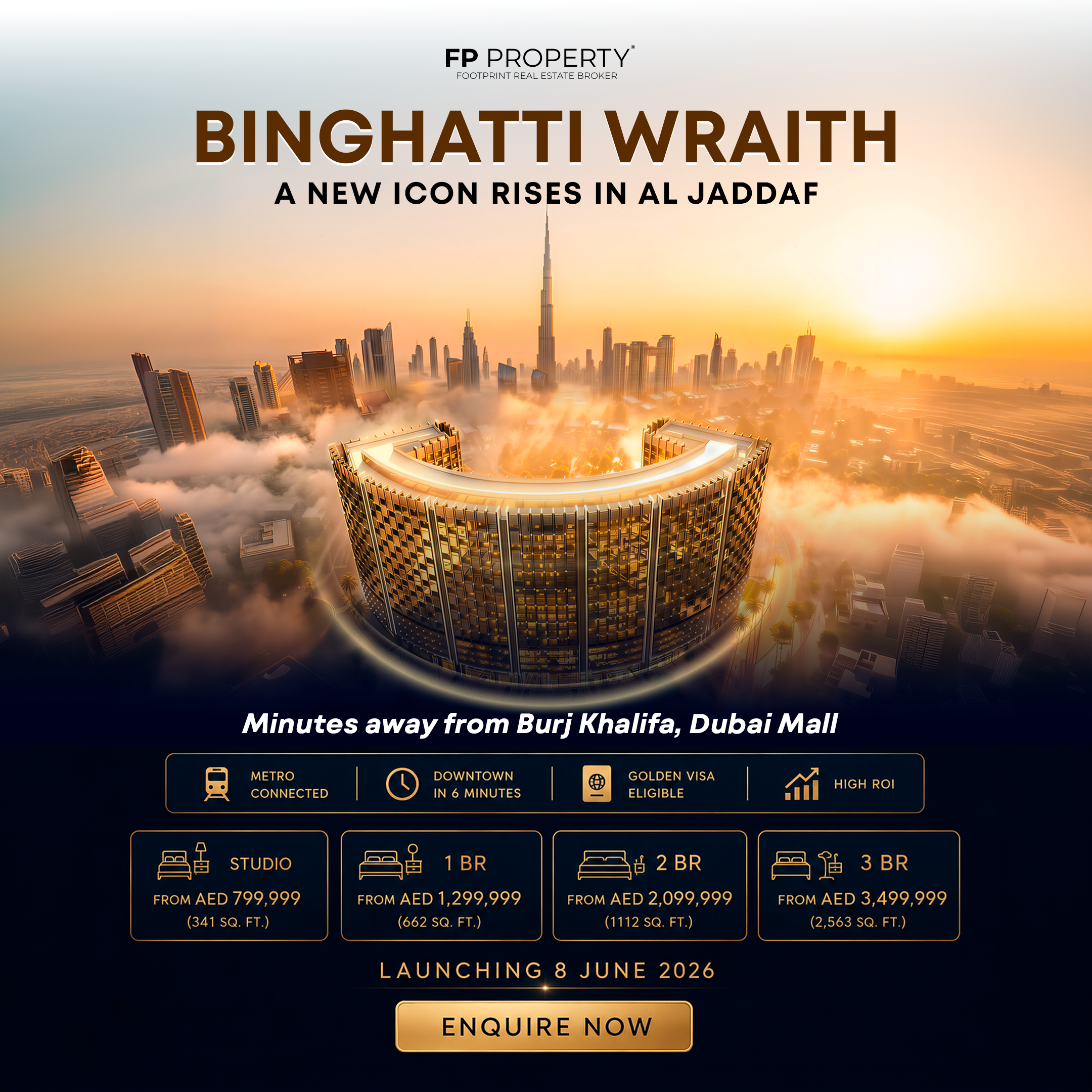 Binghatti Wraith - Luxury Residences in Al Jaddaf