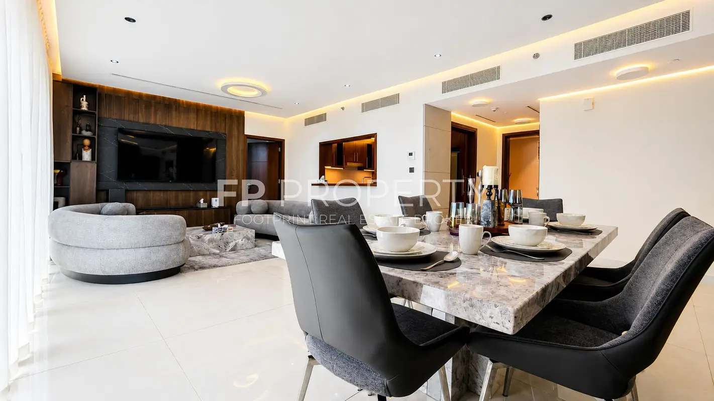 Fully Furnished 2-Bedroom | Burj View | Rare unit | High floor