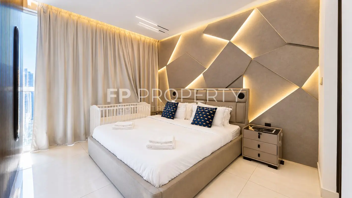 Fully Furnished 2-Bedroom | Burj View | Rare unit | High floor