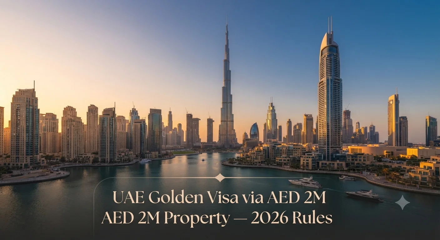 UAE Golden Visa Through Property 2026: AED 2M Rule Explained