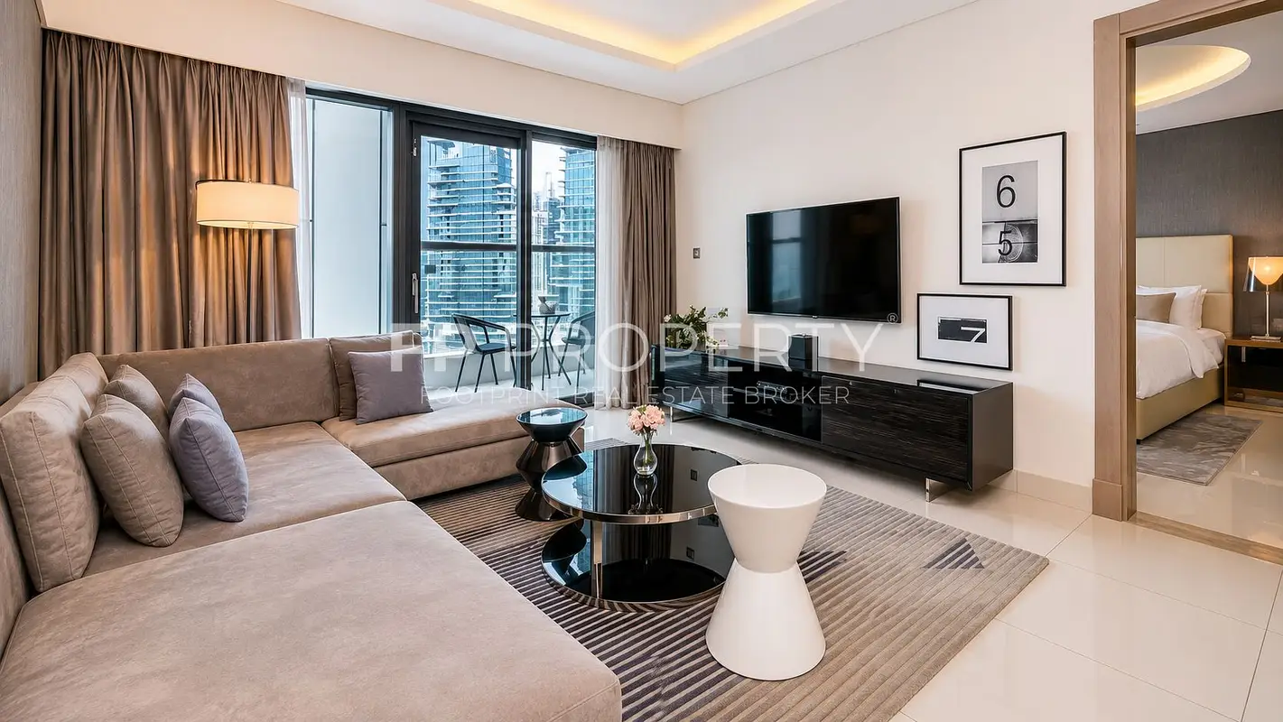 1BR-Fully Furnished - Higher Floor - Ready To Move