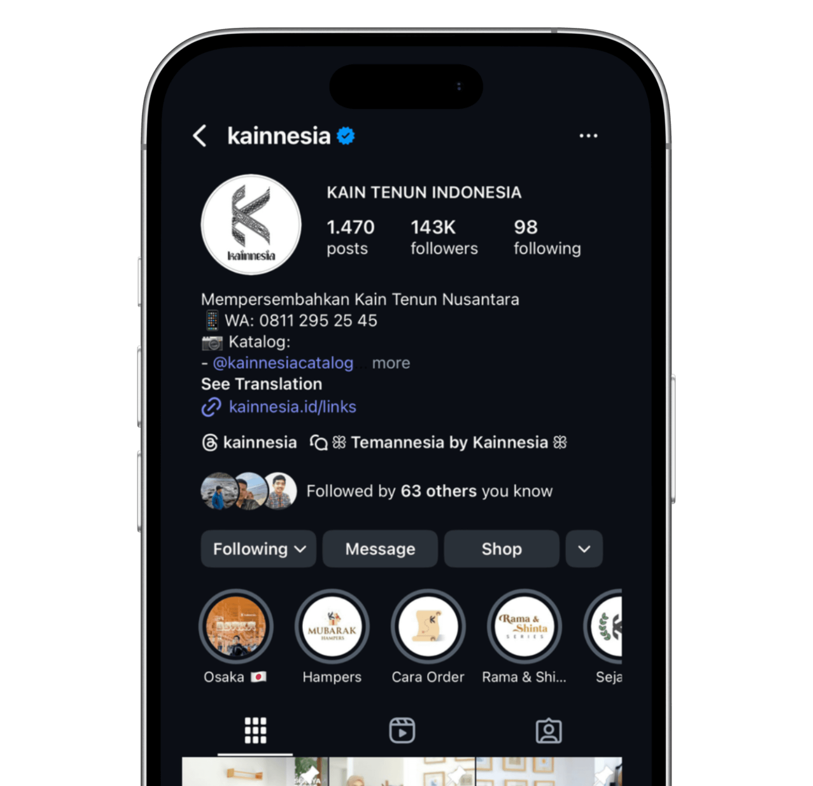 Postingan Instagram Kainnesia
