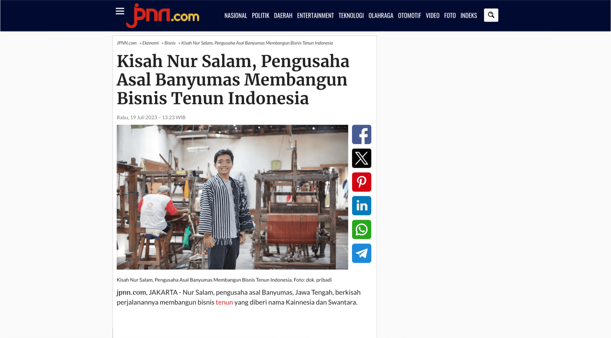 Liputan Media Kainnesia