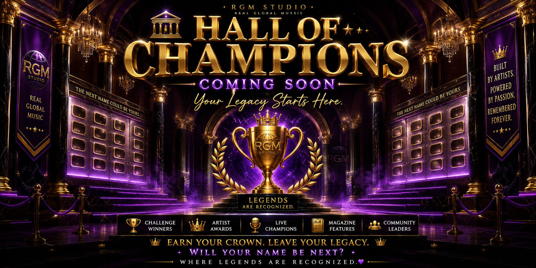 🏛️🏆 THE HALL OF CHAMPIONS IS COMING… 🏆🏛️