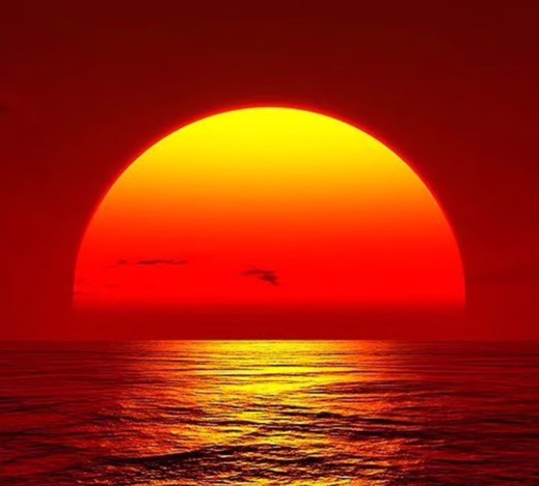 Sun goes down