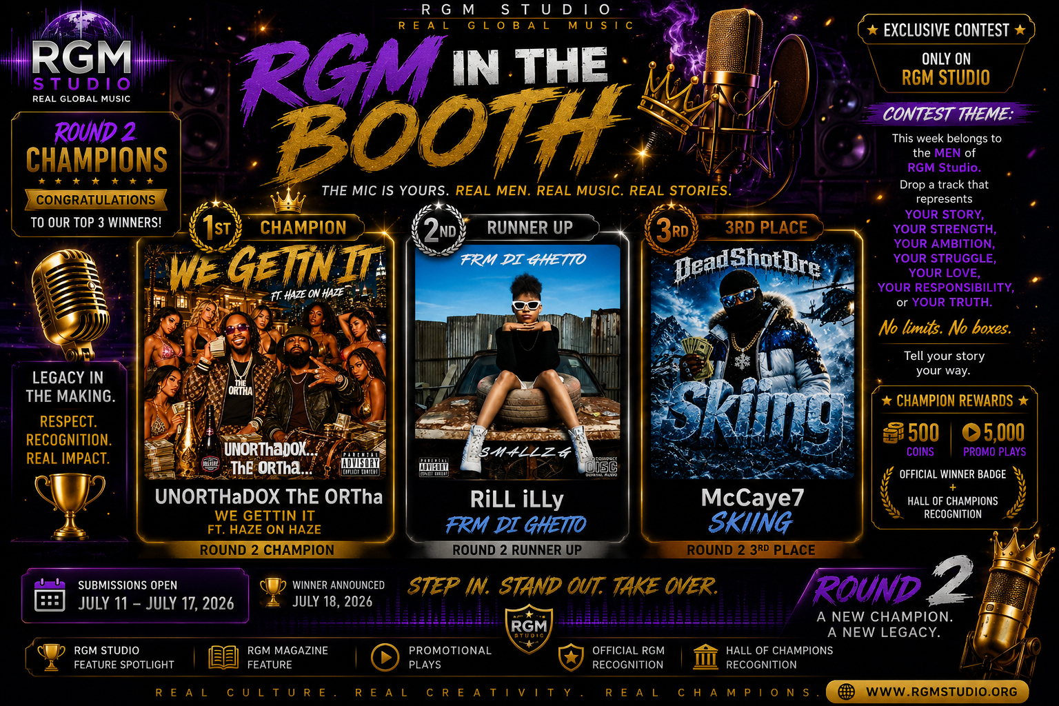 🎤 RGM In The Booth: Round 2 Champions! 🔥