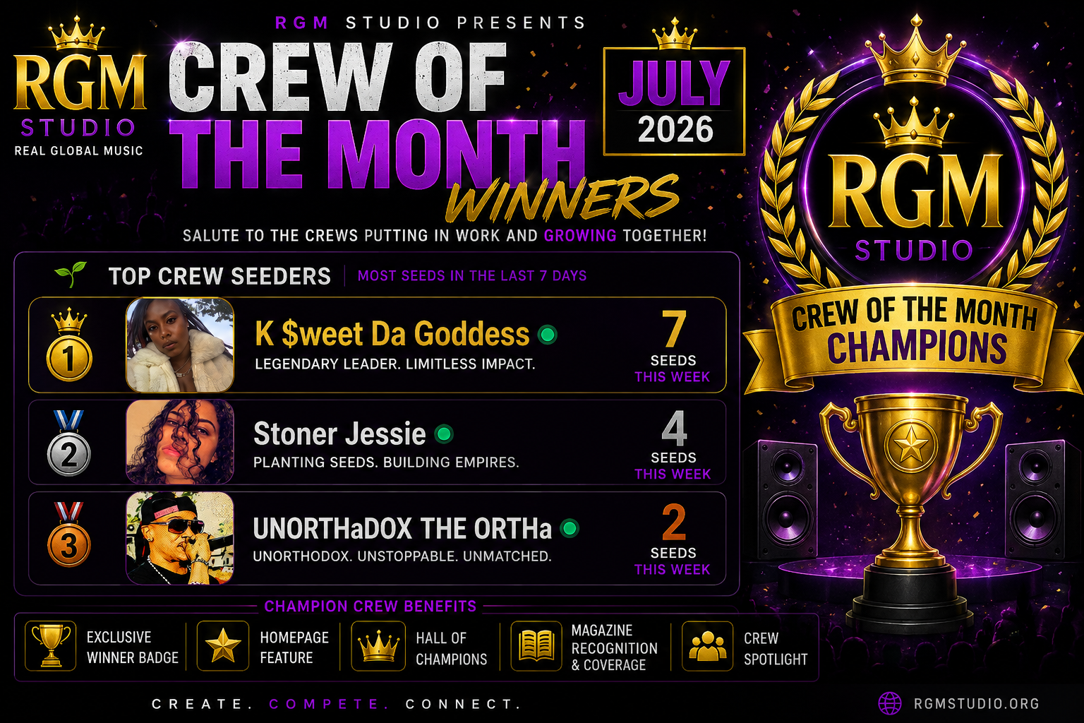 🌱 Crew of the Month – July 2026 🌱