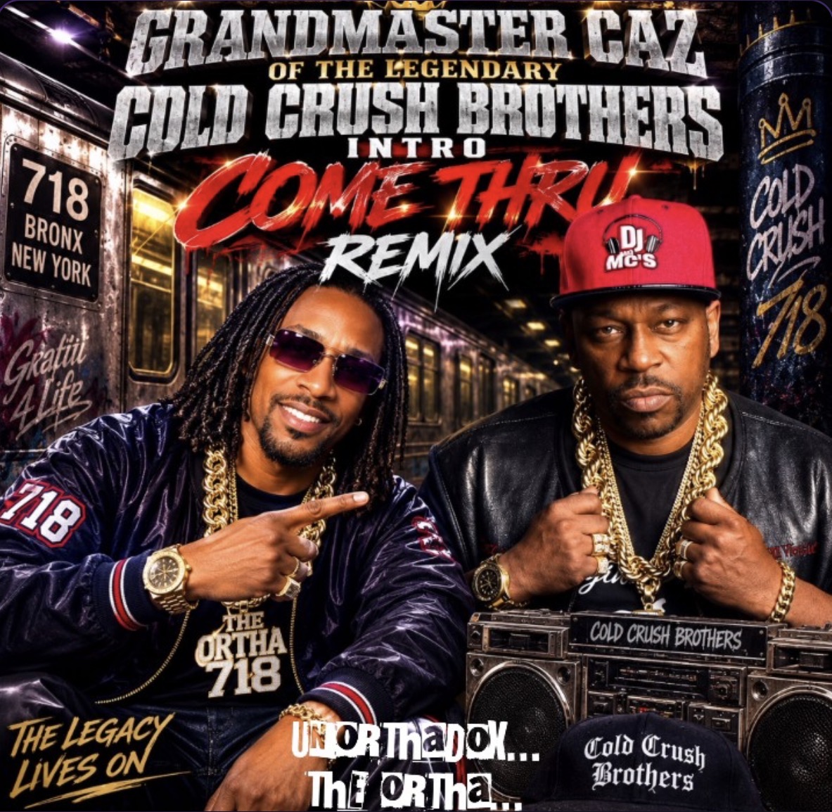 GRAND MASTER CAZ of {THE LEGENDARY COLD CRUSH BROTHER} INTRO COME THRU REMIX
