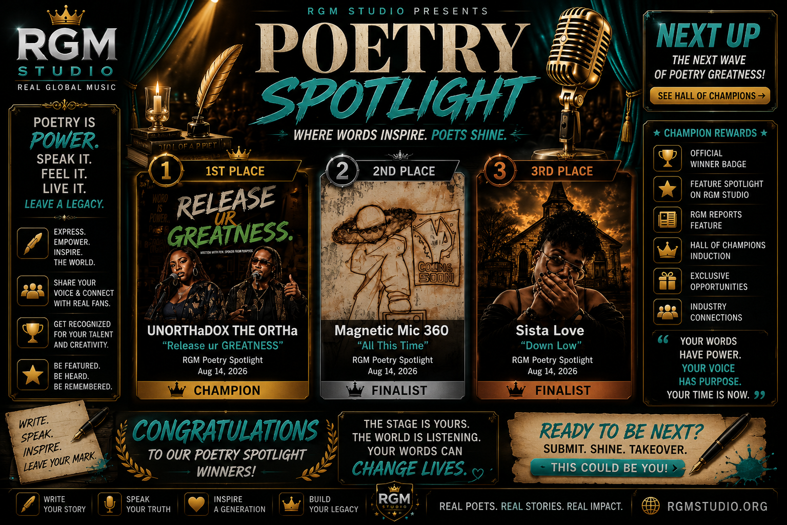 🖋️ THE WORDS WERE SPOKEN… AND THE POETS HAVE BEEN CROWNED! 🎙️🏆