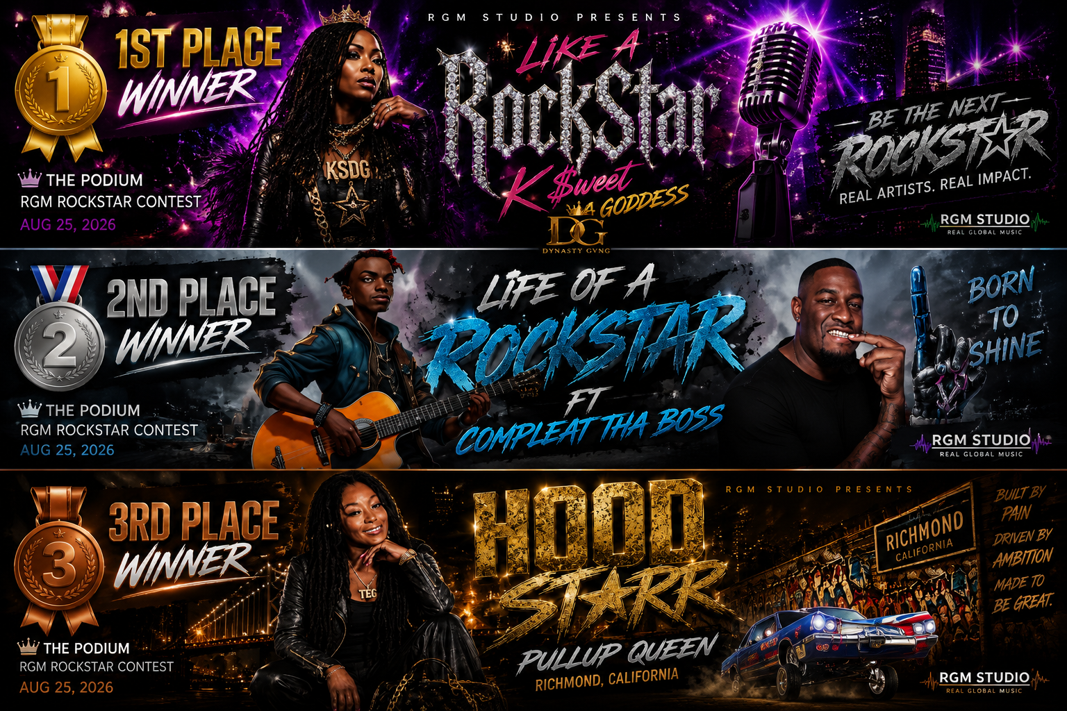 🎸🔥 RGM ROCKSTAR CONTEST WINNERS 🔥🎸