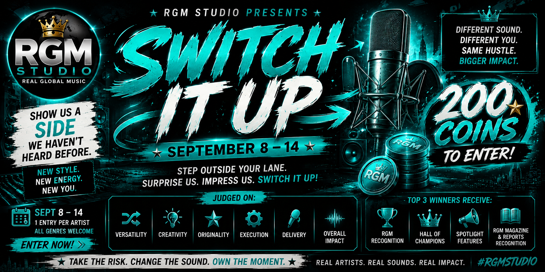 RGM SWITCH IT UP — COIN ENTRY CONTEST