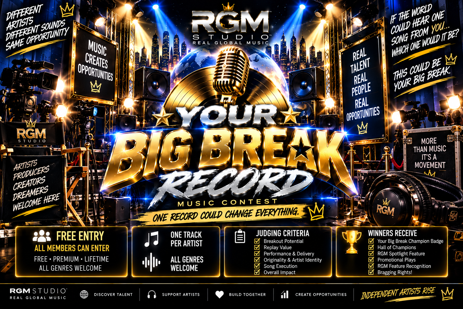 RGM YOUR BIG BREAK RECORD