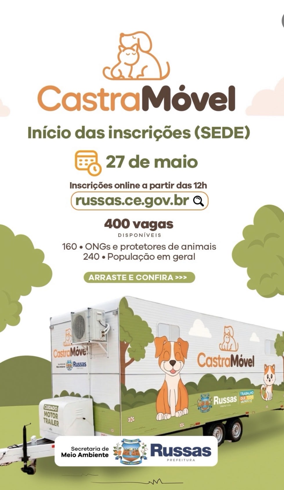 CastraMóvel inicia inscrições nesta quarta-feira em Russas