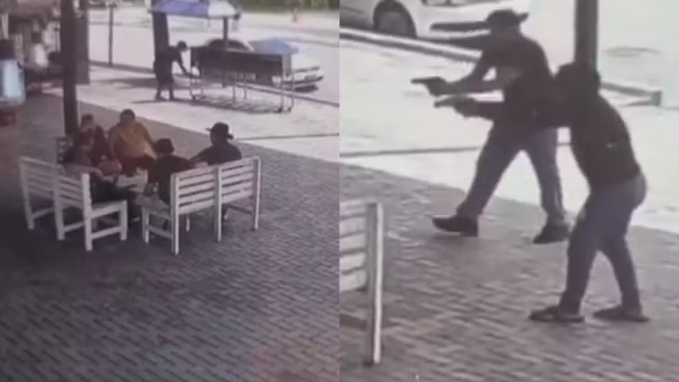 Homem é morto a tiros em estabelecimento de Canindé; vídeo mostra ataque