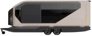 Side view of AC Future AI-THt—an expandable, AI-powered mobile ADU and luxury RV trailer for smart, off-grid living and digital nomads
