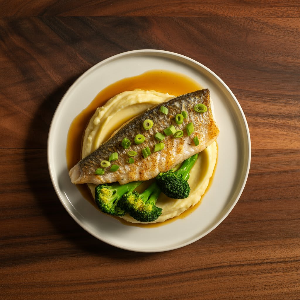 Pescado ahumado con mantequilla tostada