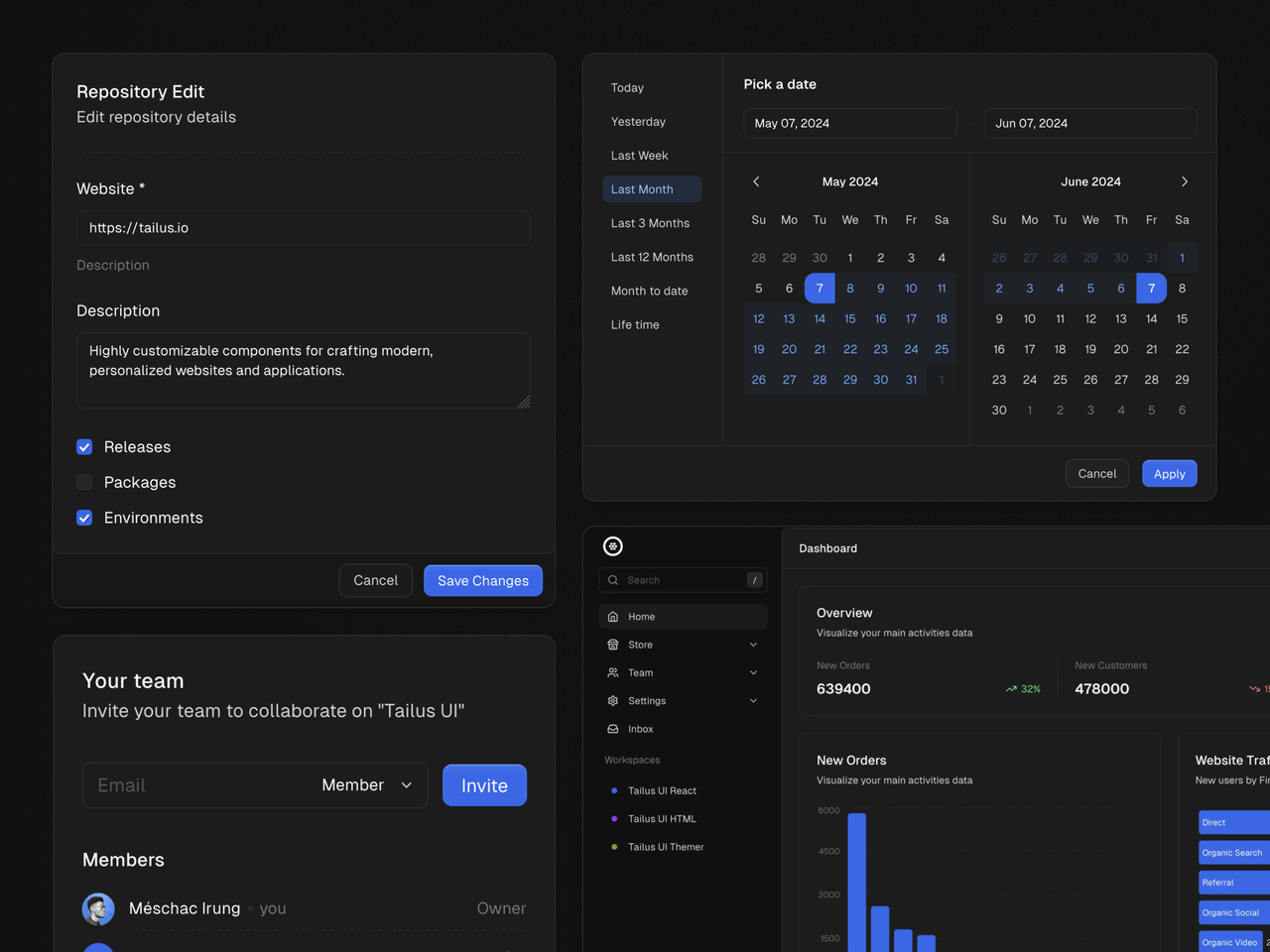 Tailus React - Imagem 2 Tailus React - Imagem 2