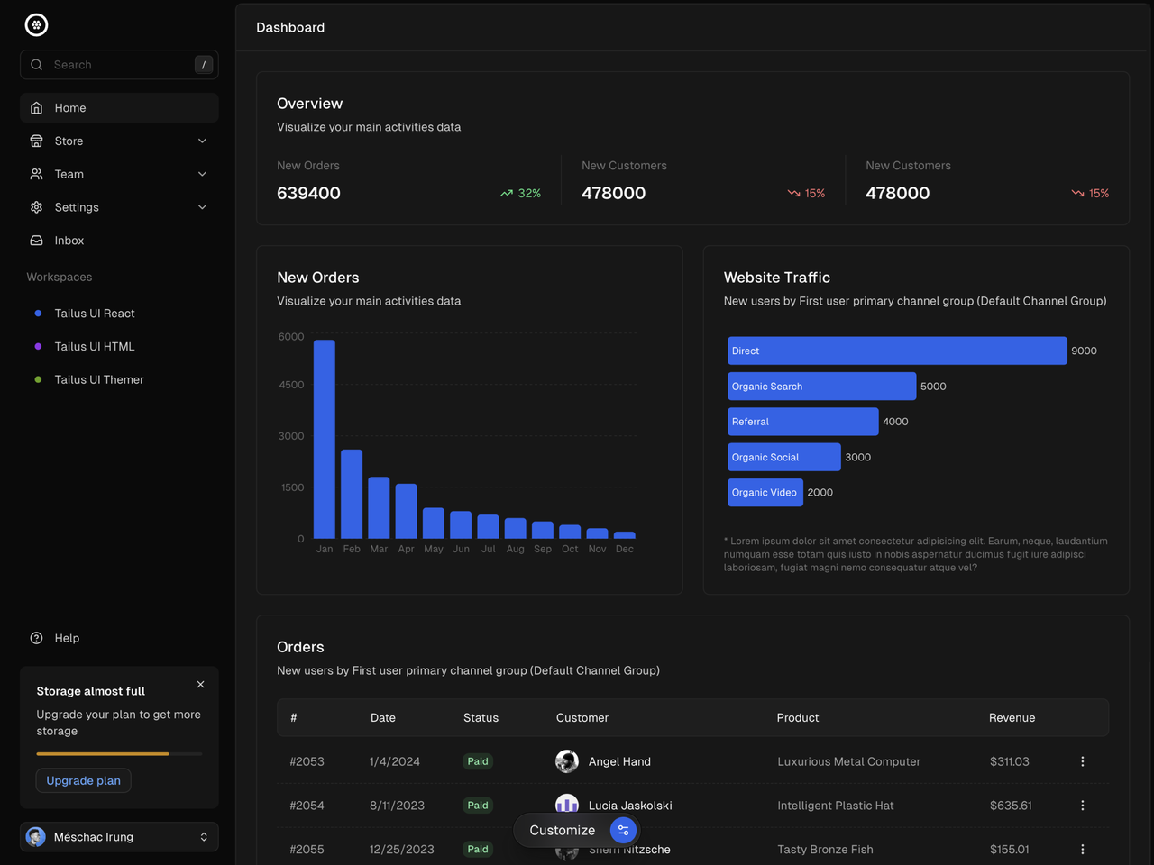 Tailus React - Imagem 4 Tailus React - Imagem 4