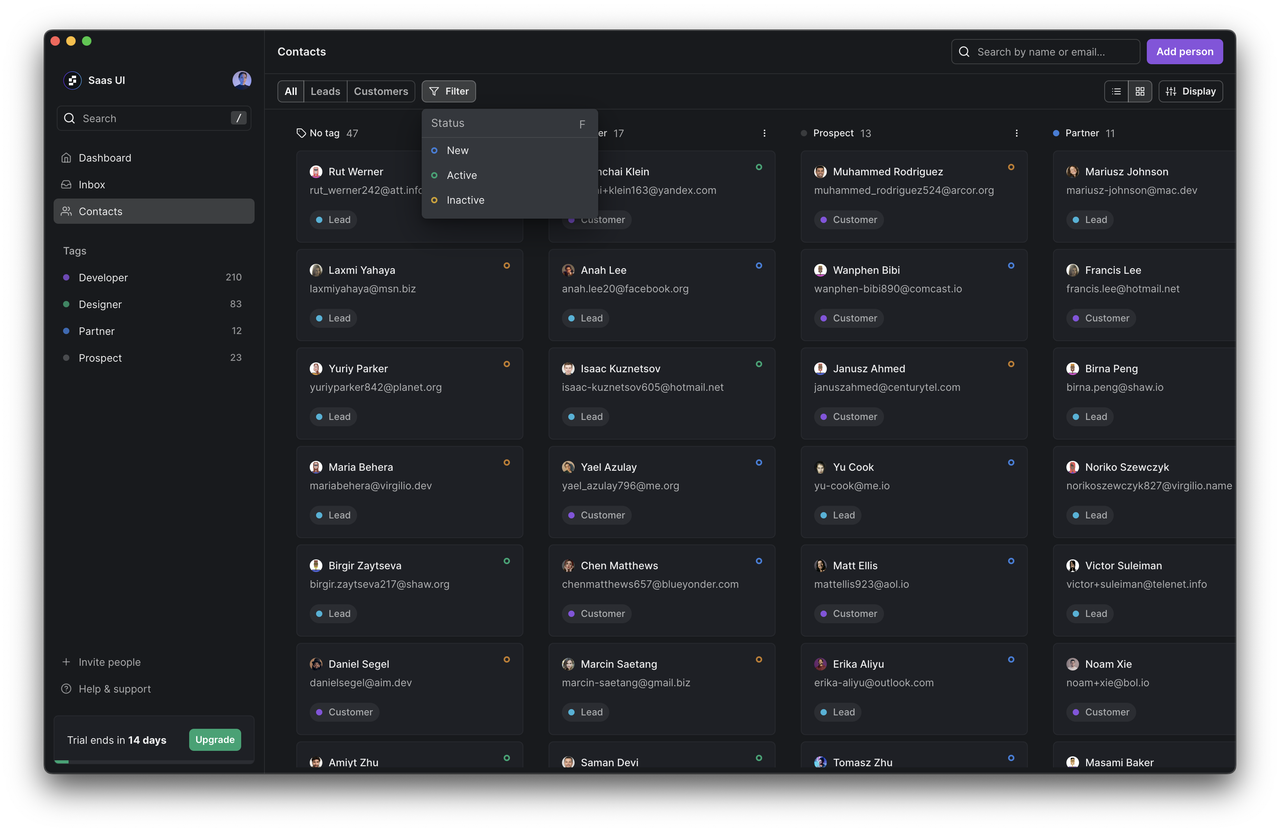 Saas UI - Imagem 2 Saas UI - Imagem 2