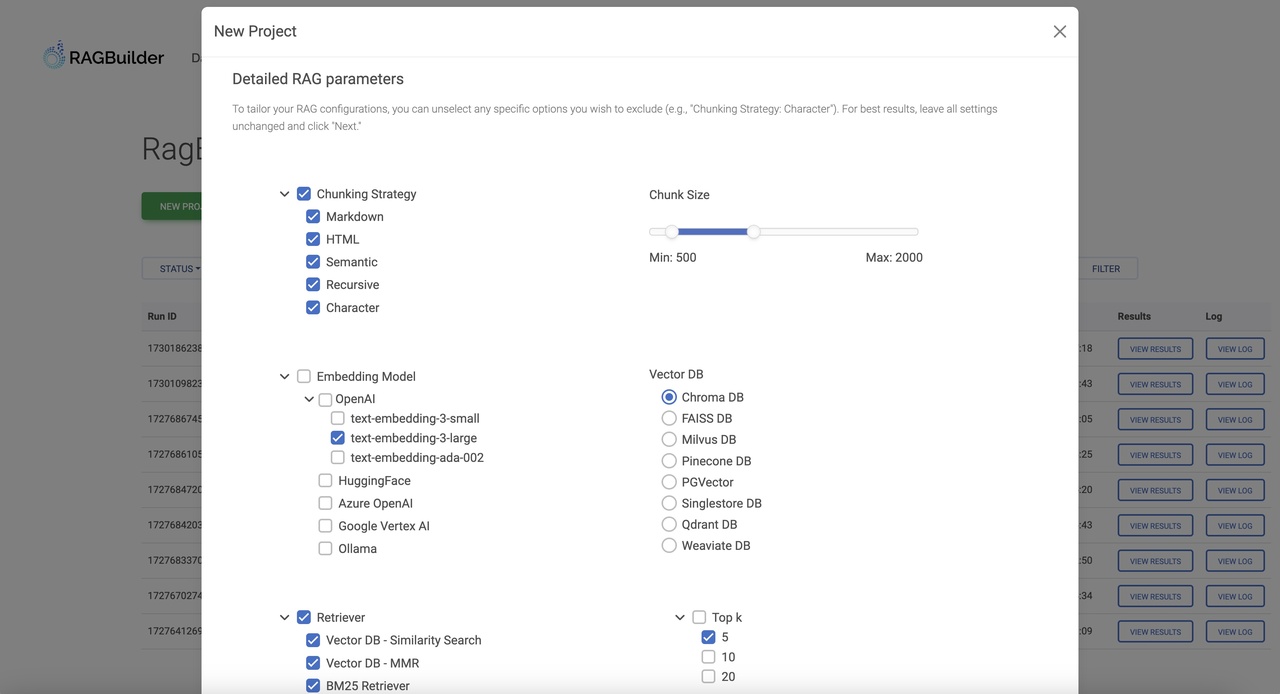 Krux AI's RAGBuilder - Imagem 3 Krux AI's RAGBuilder - Imagem 3
