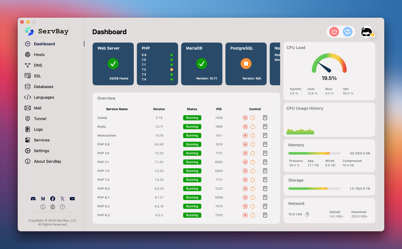 ServBay - Imagem 2 ServBay - Imagem 2