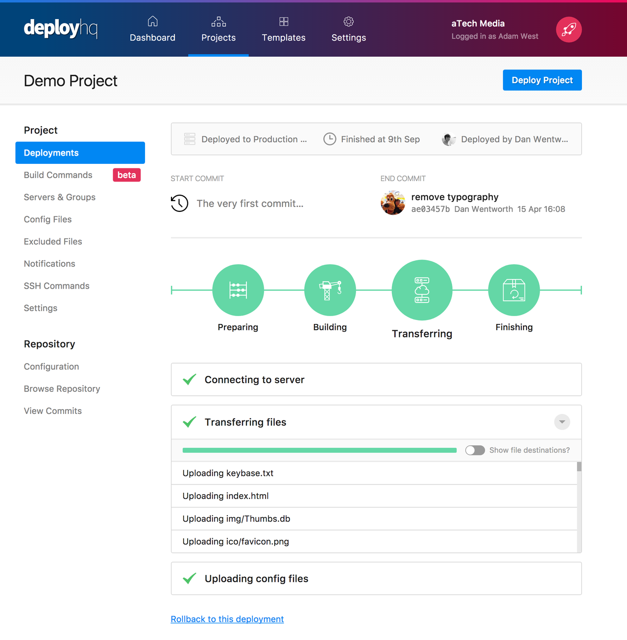 DeployHQ - Imagem 2 DeployHQ - Imagem 2