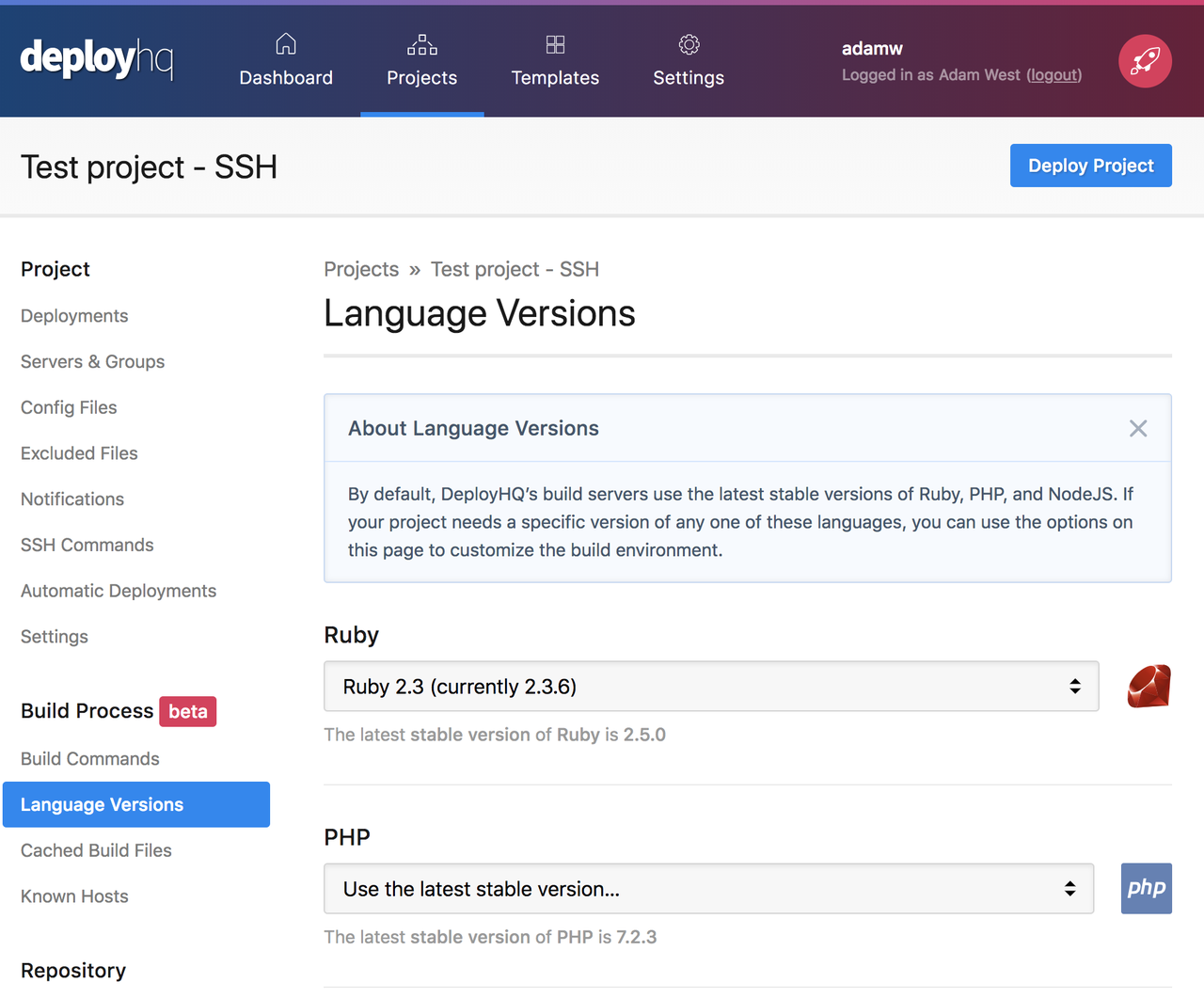 DeployHQ - Imagem 3 DeployHQ - Imagem 3