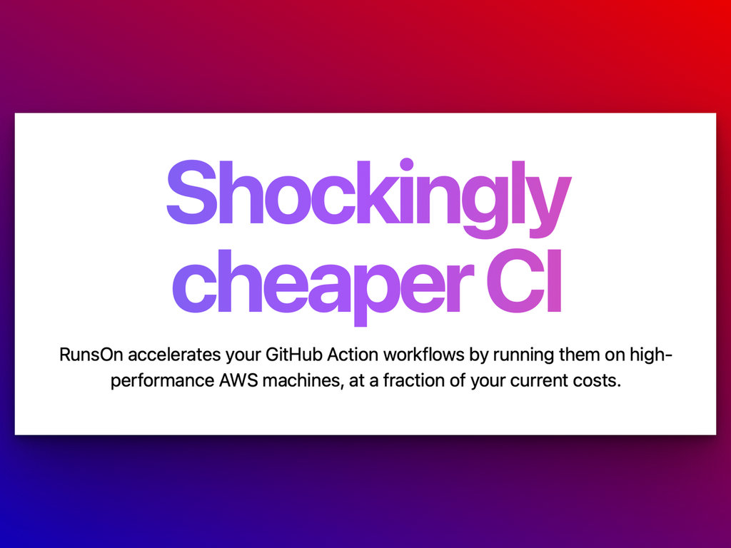 RunsOn - Imagem 1 RunsOn - Imagem 1