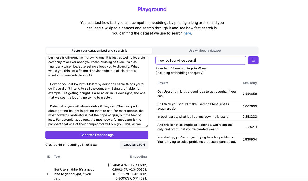 Client Vector Search - Imagem 2
