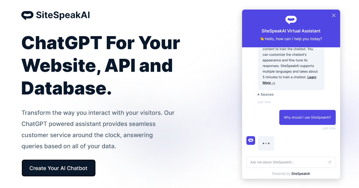 SiteSpeakAI - Imagem 2 SiteSpeakAI - Imagem 2