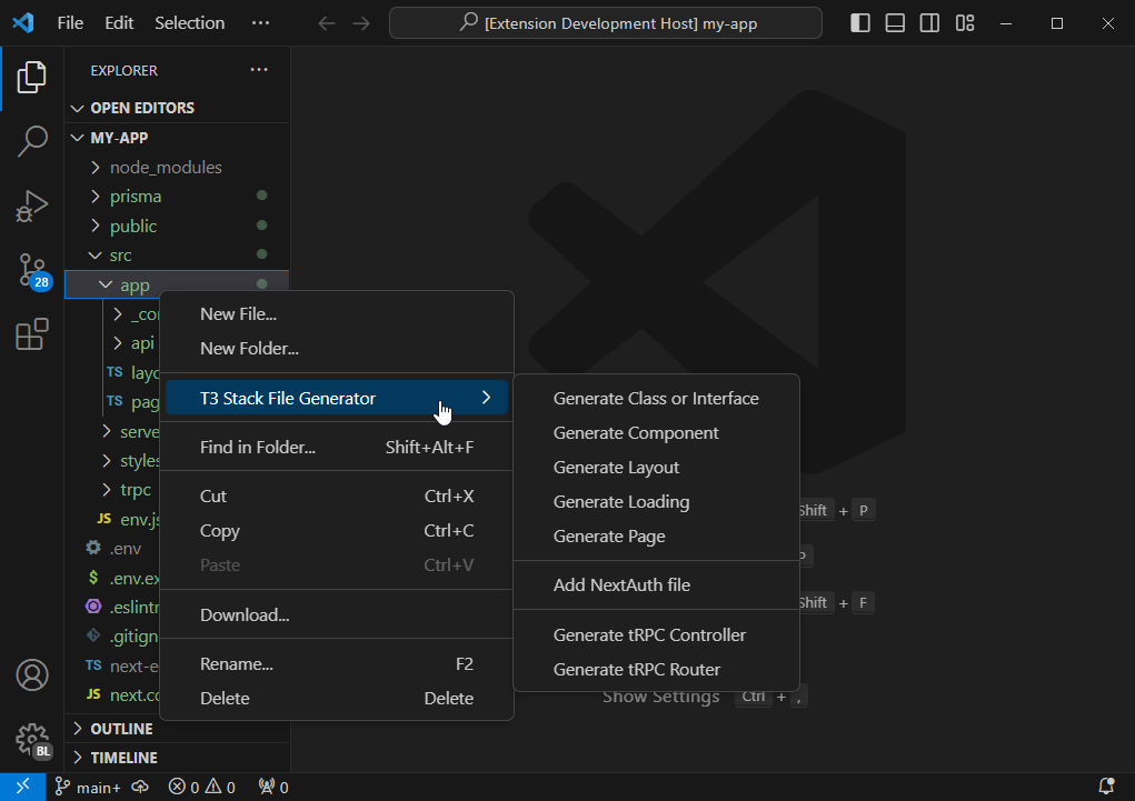 T3 Stack, Next and React File Generator - Imagem 2 T3 Stack, Next and React File Generator - Imagem 2