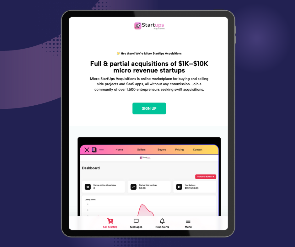 Micro Startups Acquisitions
