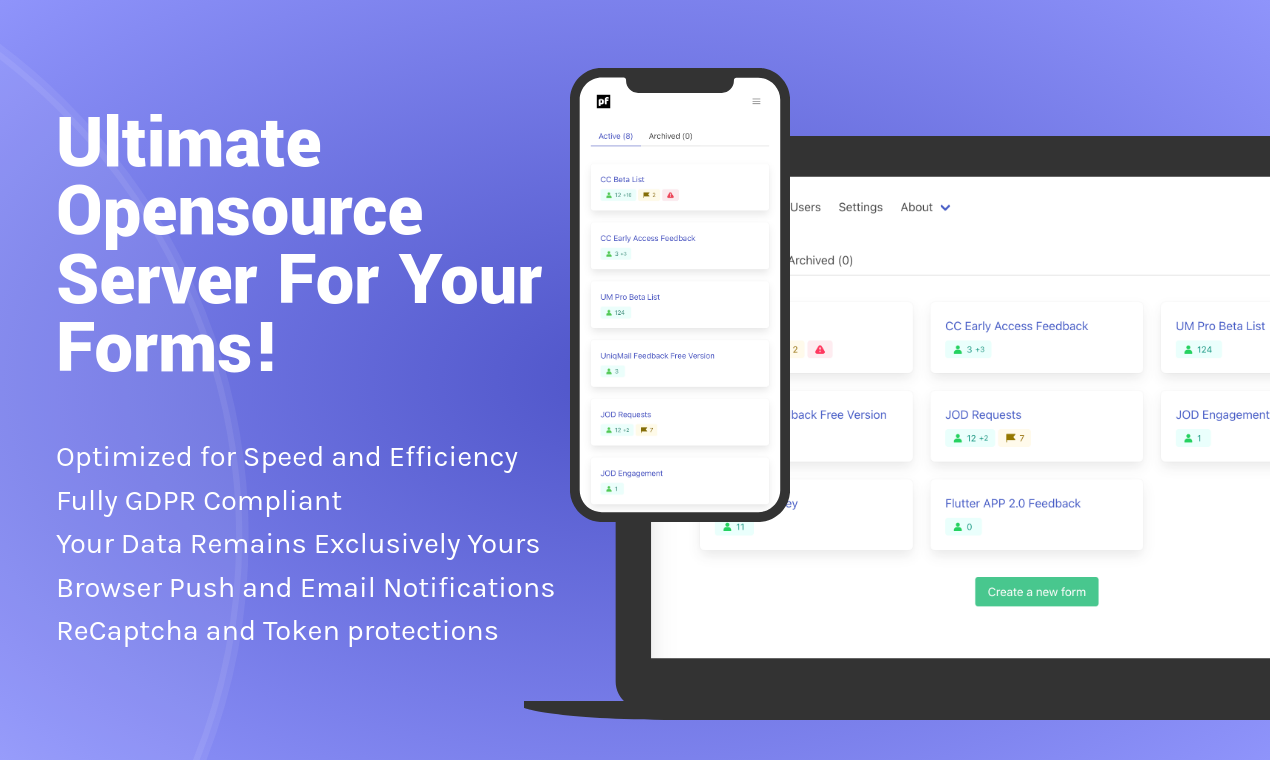 OpenSource Headless Form Server for Developers - Imagem 1