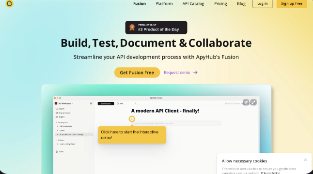 Fusion: A modern API Client: Build, Test, Document and Collaborate on APIs.