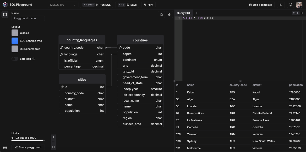 SQL Playground - Imagem 3
