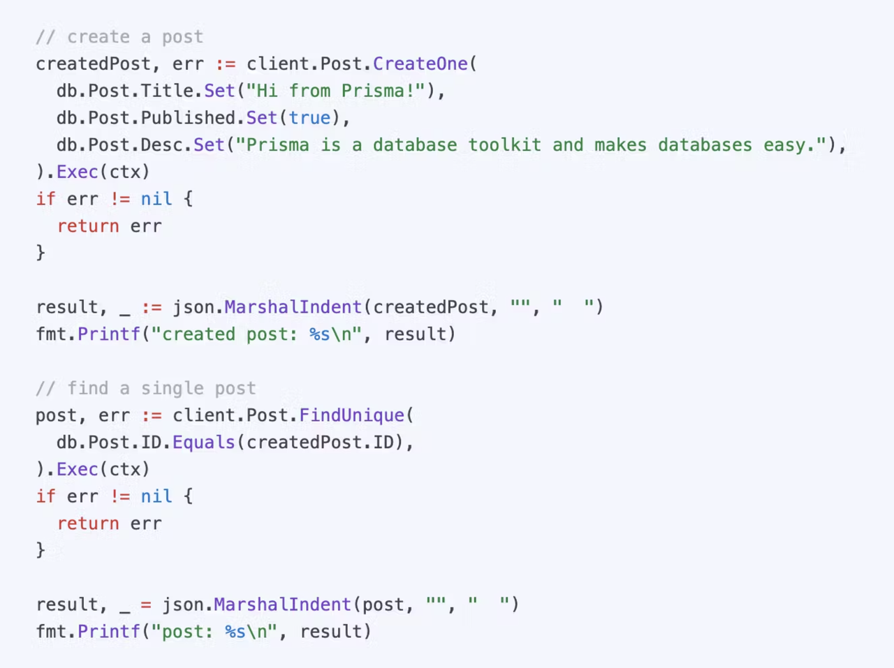 Prisma Client Go - Imagem 3