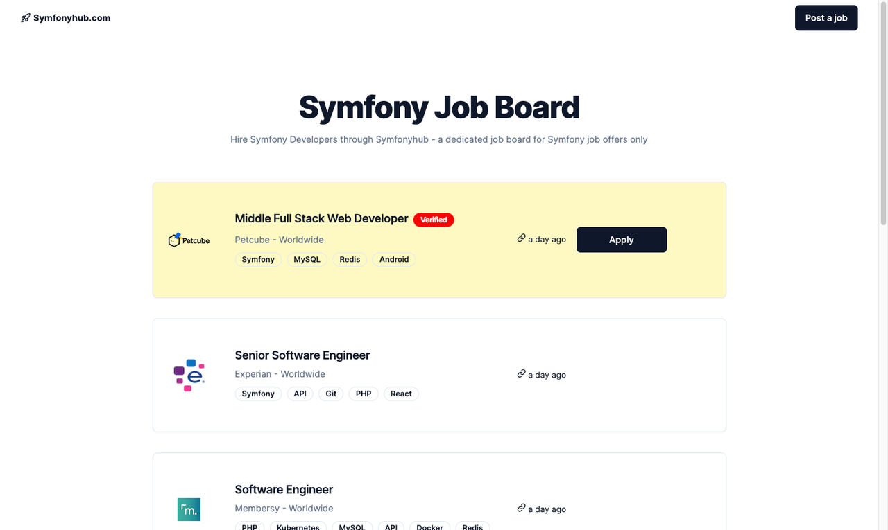 Symfony Job Board - Imagem 3 Symfony Job Board - Imagem 3