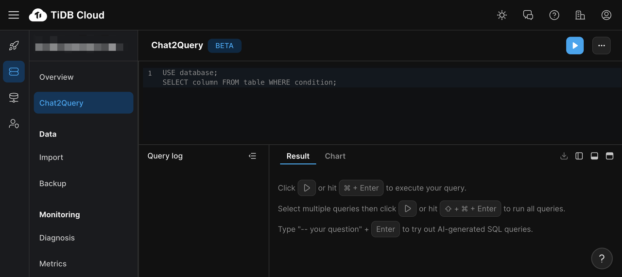 TiDB Serverless - Imagem 6 TiDB Serverless - Imagem 6