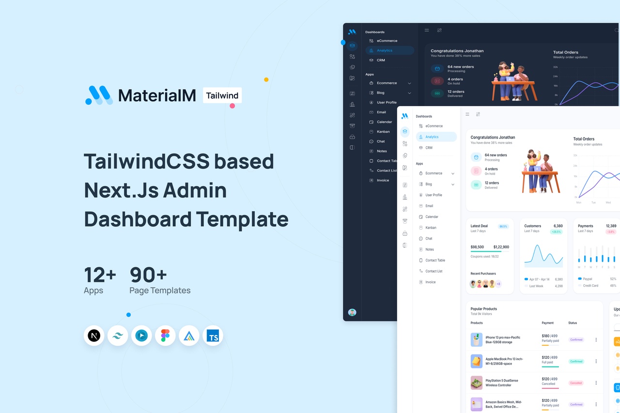 Tailwind Admin Dashboard Templates - Imagem 5 Tailwind Admin Dashboard Templates - Imagem 5