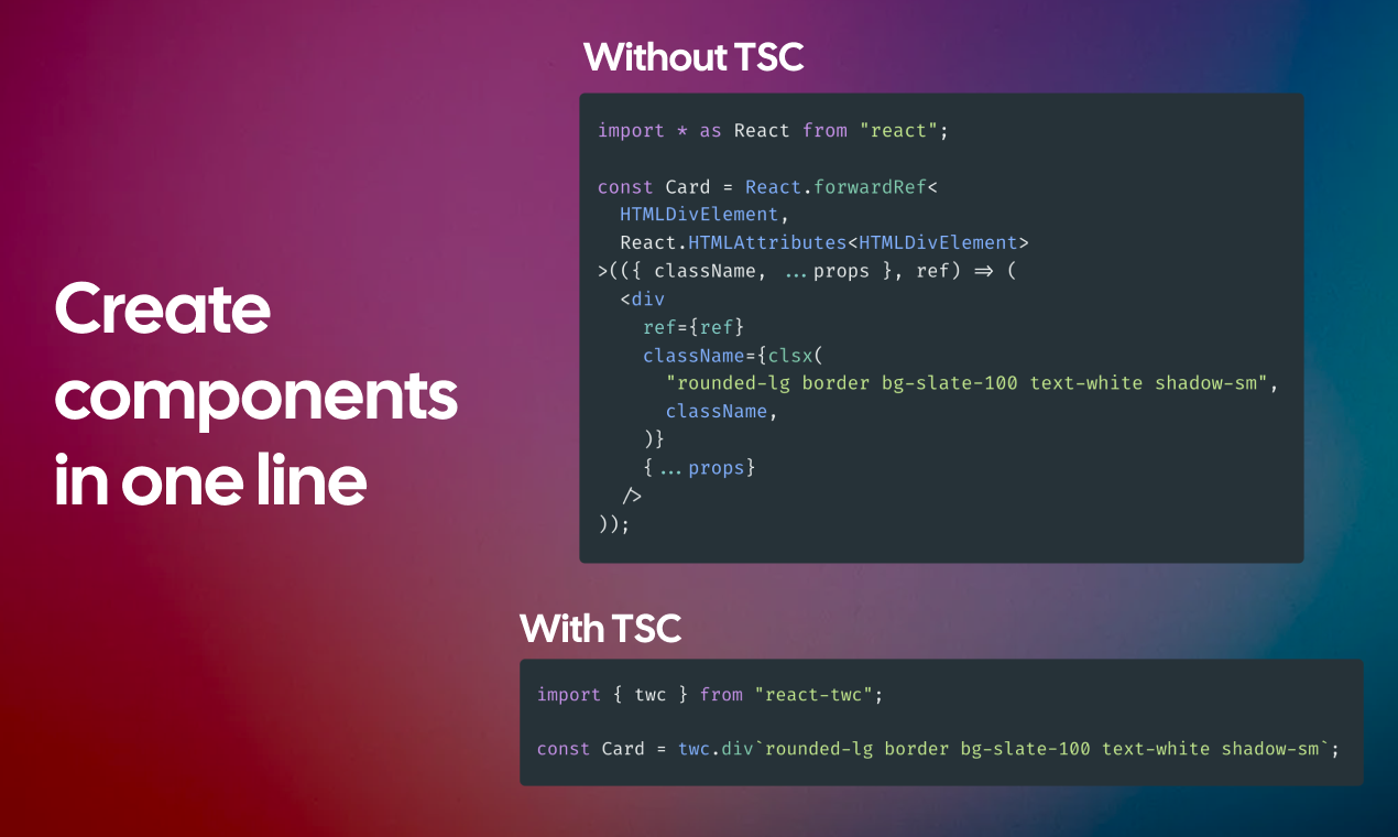 TWC - React + Tailwind supercharged - Imagem 2 TWC - React + Tailwind supercharged - Imagem 2