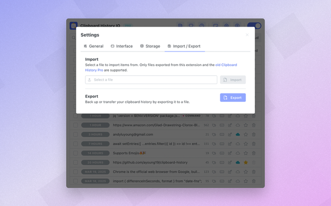 Clipboard History IO - Imagem 5 Clipboard History IO - Imagem 5