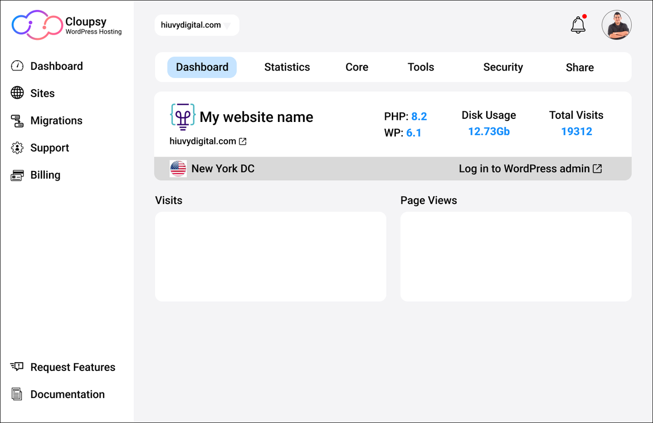 Cloupsy WordPress Cloud - Imagem 3