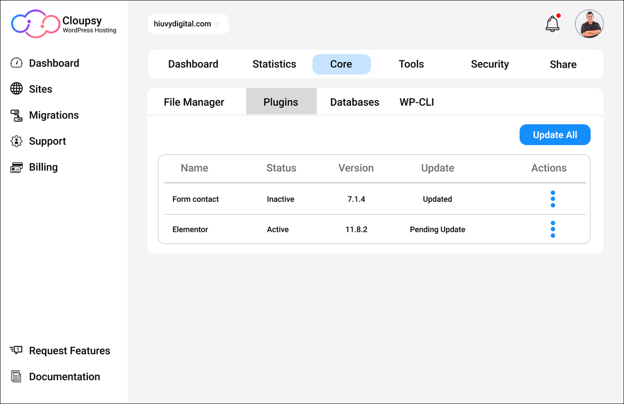 Cloupsy WordPress Cloud - Imagem 4