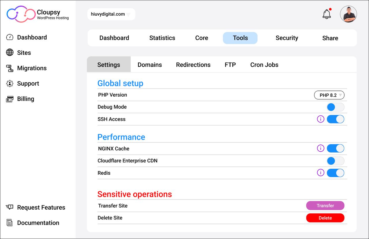 Cloupsy WordPress Cloud - Imagem 5